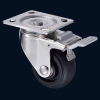 A425BF-HG-#304 Stainless Steel Rubber Brake Caster