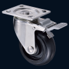 A525BF-HG-#304 Stainless Steel Rubber Brake Caster
