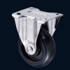 A525FX-HG-#304 Stainless Steel Rubber Fixed Caster