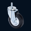 EB125SWT-HG Threaded Stem Rubber Swivel Caster